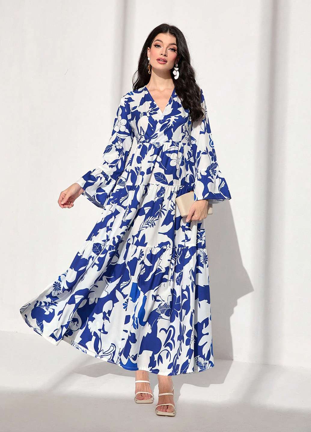 Білий кежуал сукня а-силует SHEIN з малюнком