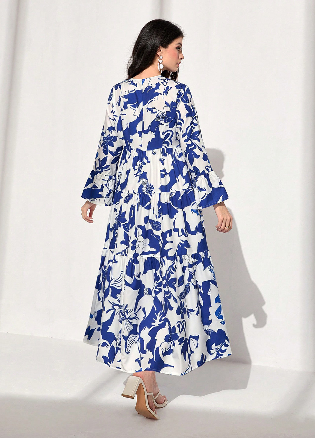 Білий кежуал сукня а-силует SHEIN з малюнком