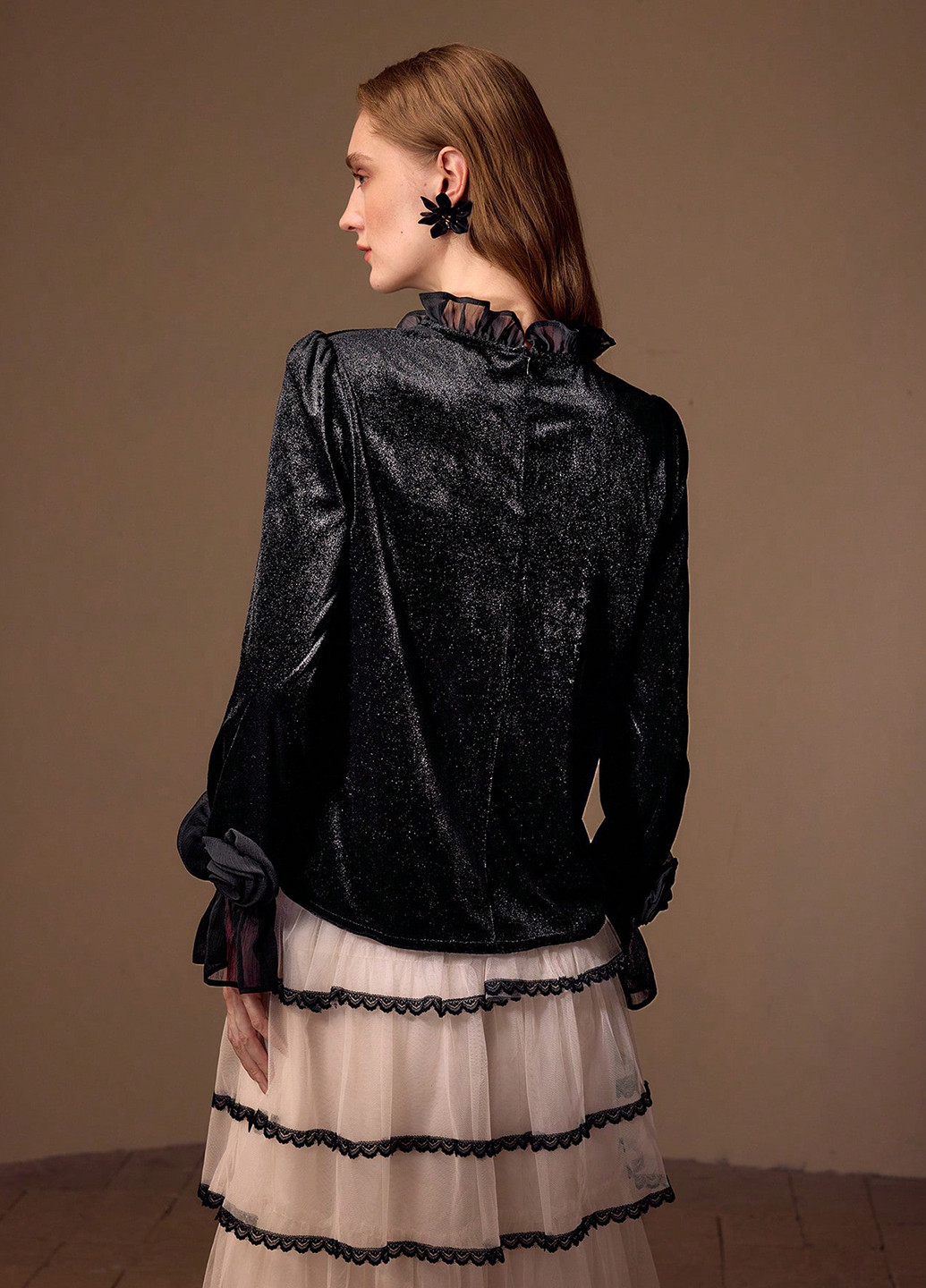 Чёрная блуза SHEIN