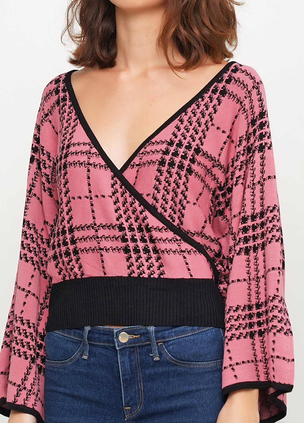 Розовый демисезонный пуловер пуловер CHD