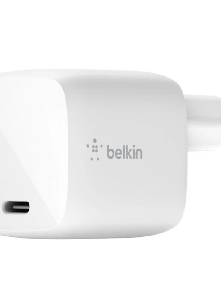 Зарядное устройство GAN (30W) USB-С, white (WCH001VFWH) Belkin (216637271)