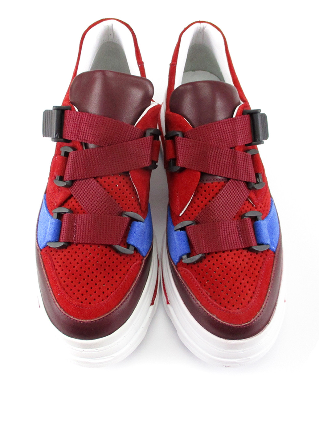 Темно-червоні осінні кросівки Marcel