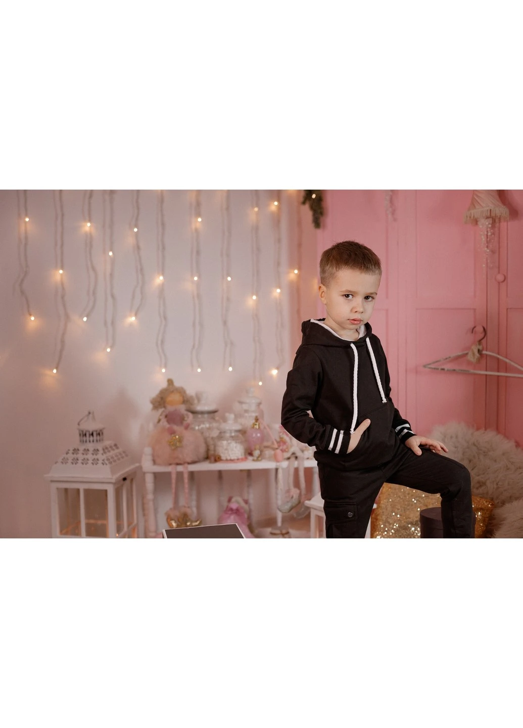 Худі 10414/1 98 Чорний Color Dreams (223525279)
