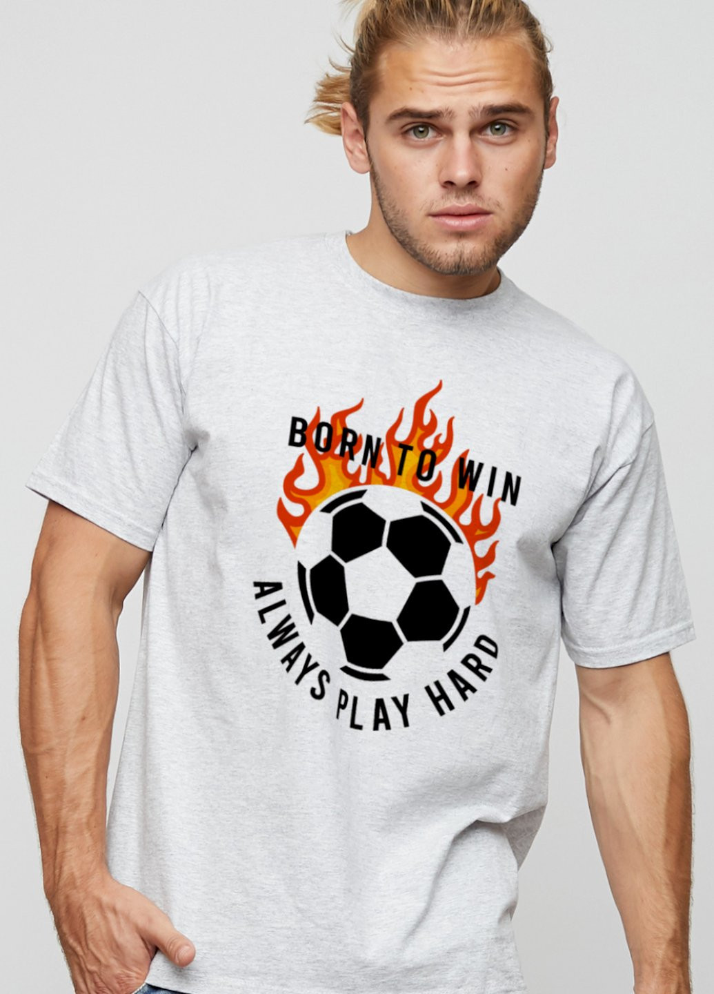 Серая футболка мужская basic YAPPI