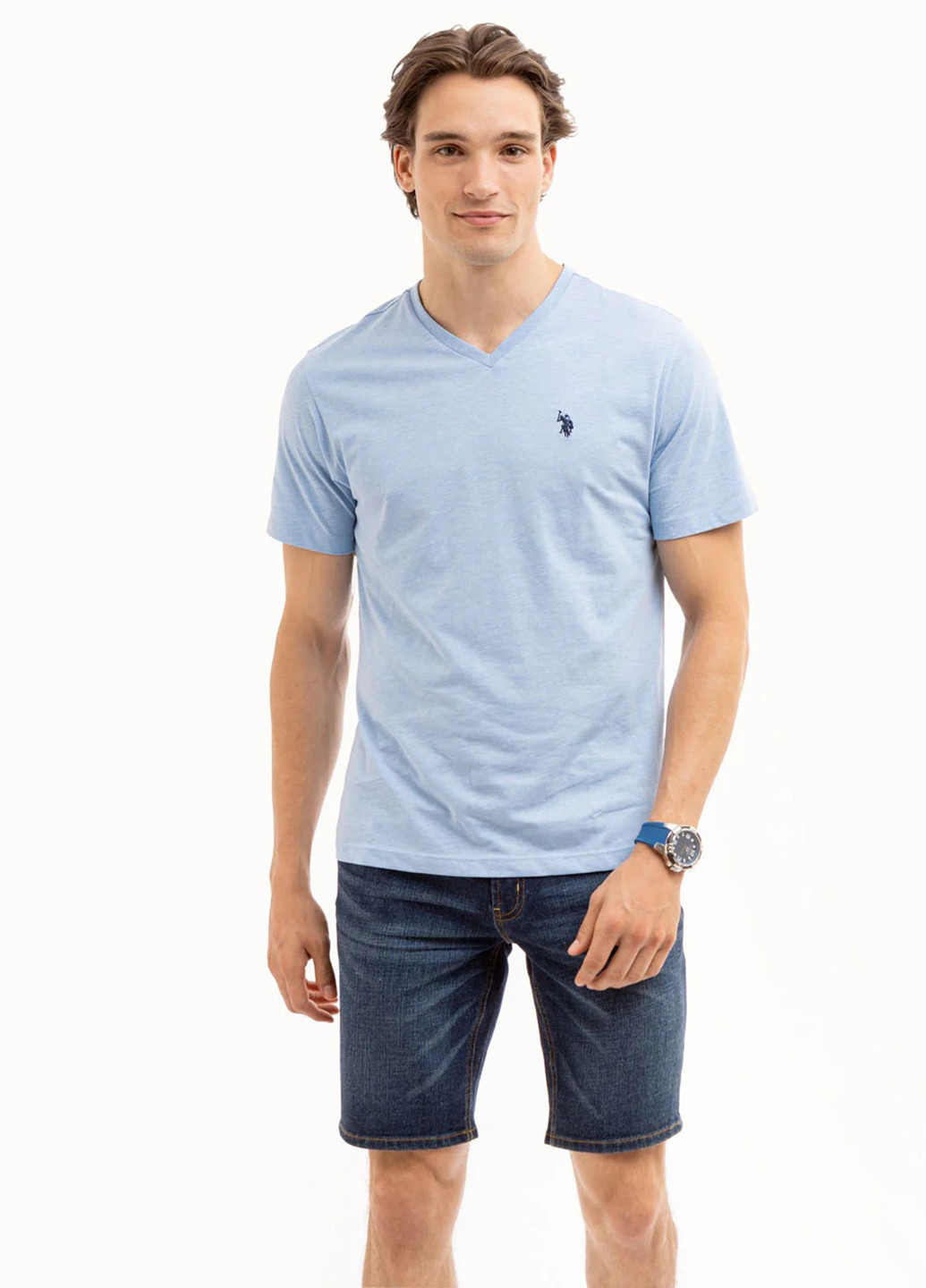 Блакитна футболка U.S. Polo Assn.