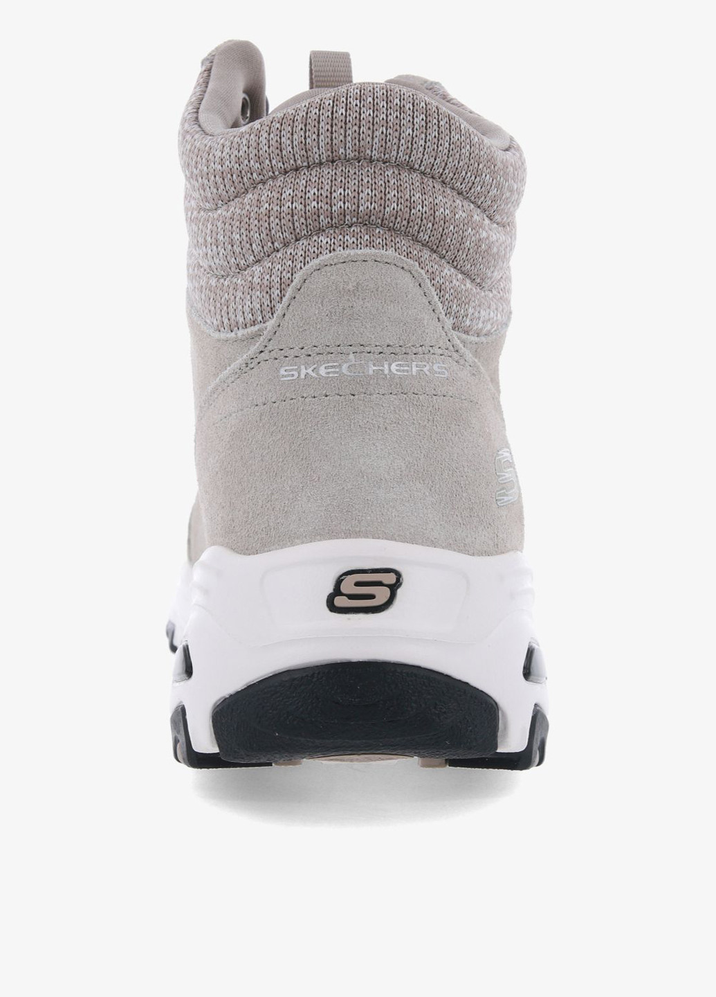 Осенние ботинки Skechers с логотипом из натуральной замши, тканевые