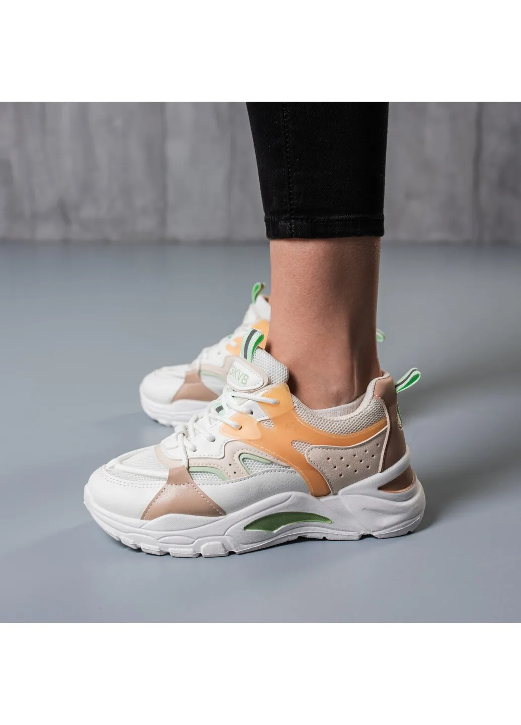 Кросівки жіночі Jasper 3791 36 23 см Білий Fashion білі демісезони (254442052)