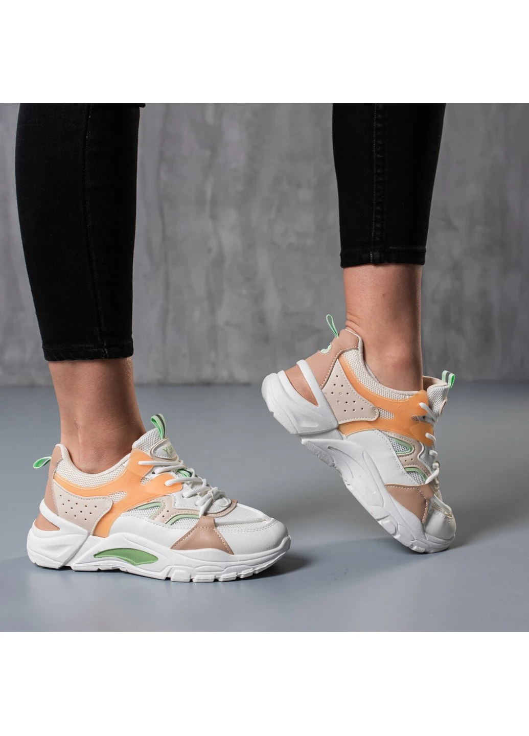 Кросівки жіночі Jasper 3791 36 23 см Білий Fashion білі демісезони (254442052)