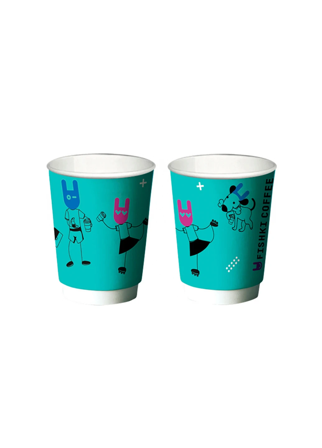 Стакан картонный 350 мл, уп. 30 шт Fishki Coffee (228307569)