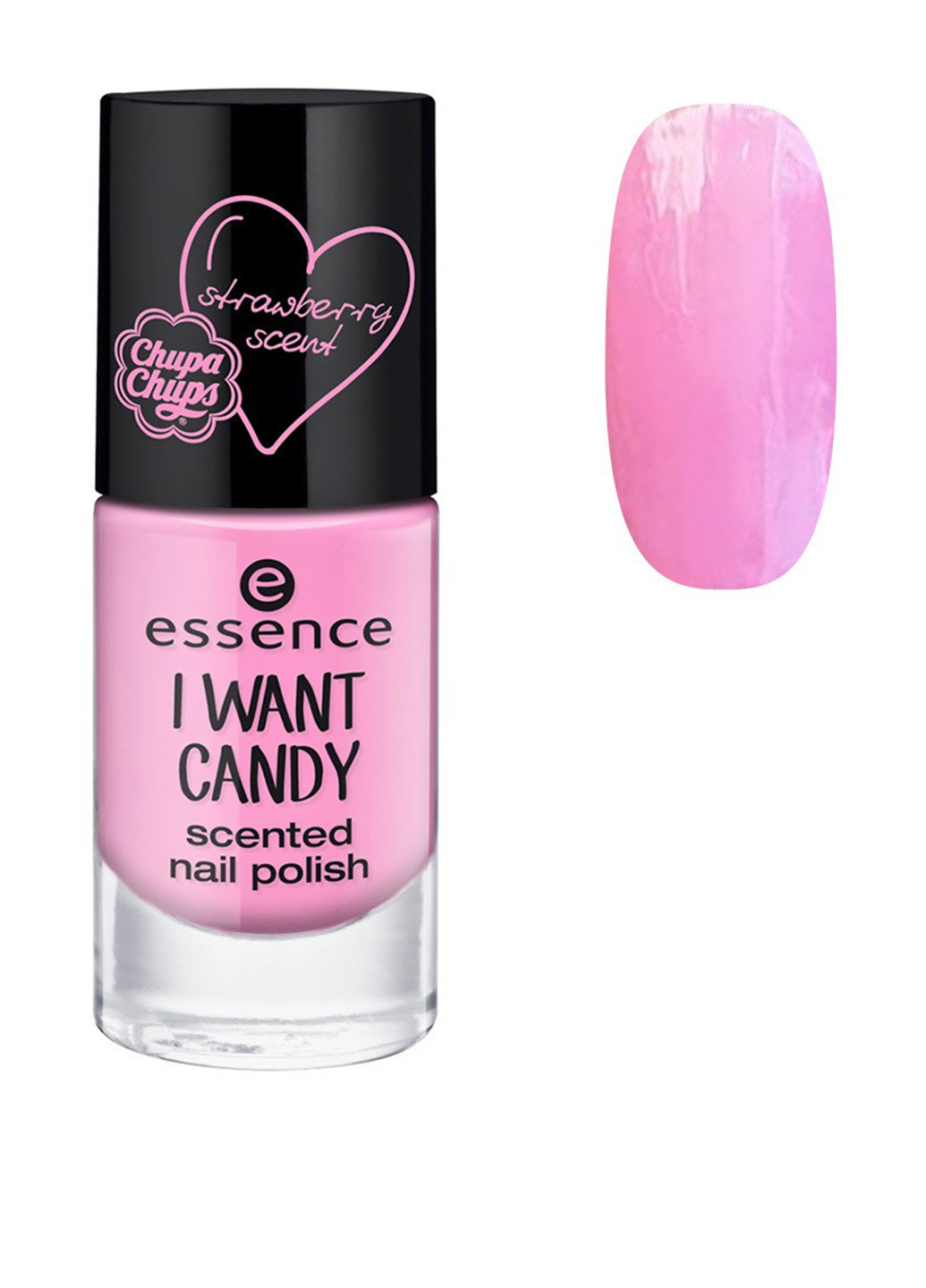 Лак для ногтей ароматизированный I Want Candy №01 (I Want Strawberry), 8 мл Essence (114068512)