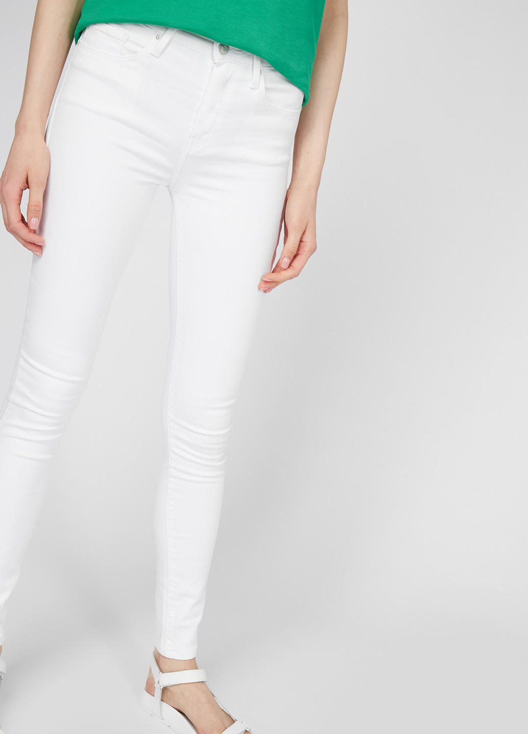 Белые кэжуал летние зауженные брюки Tommy Hilfiger