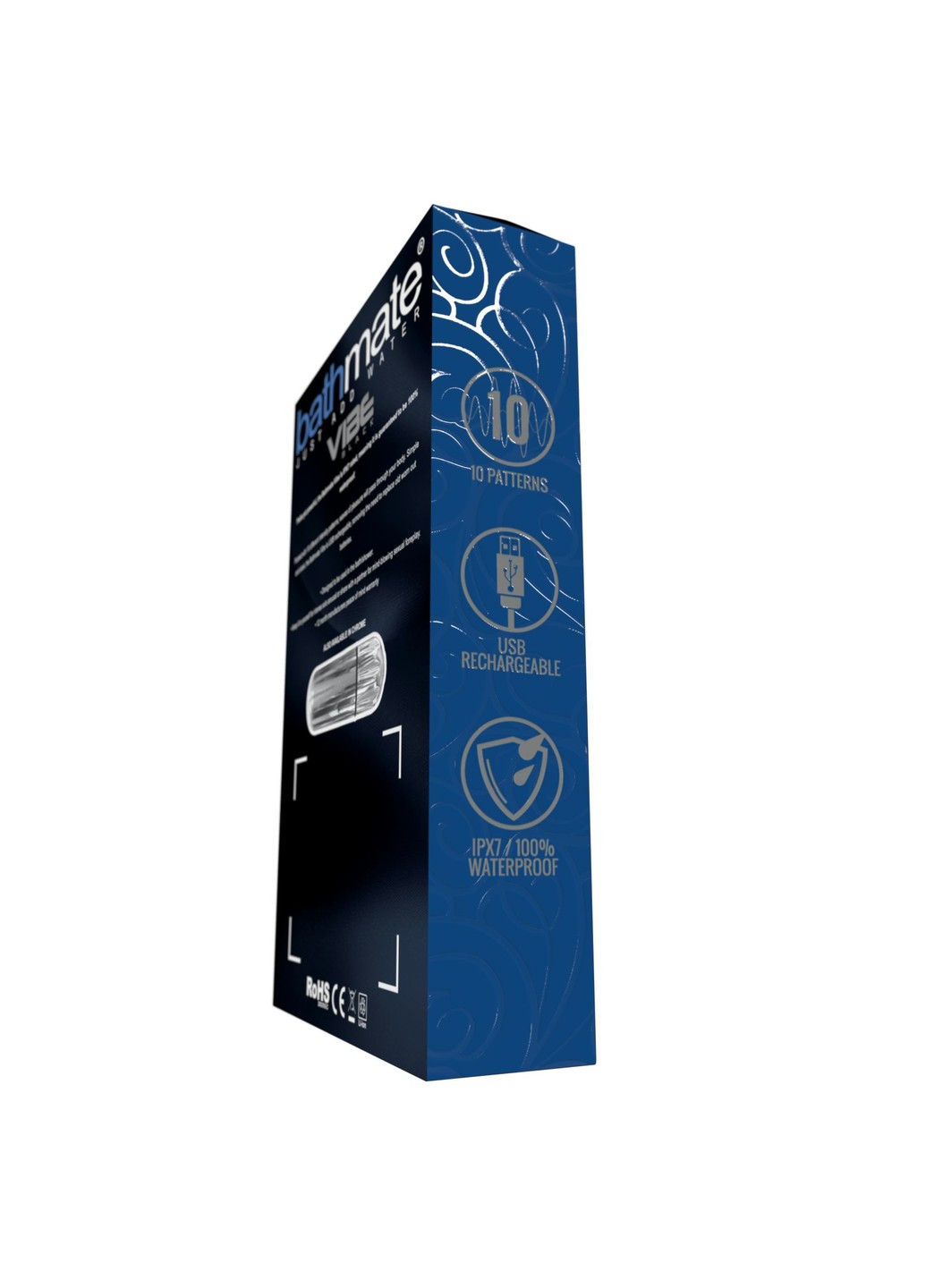 Вібропуля Vibe Bullet Black, глибока потужна вібрація Bathmate (254551223)