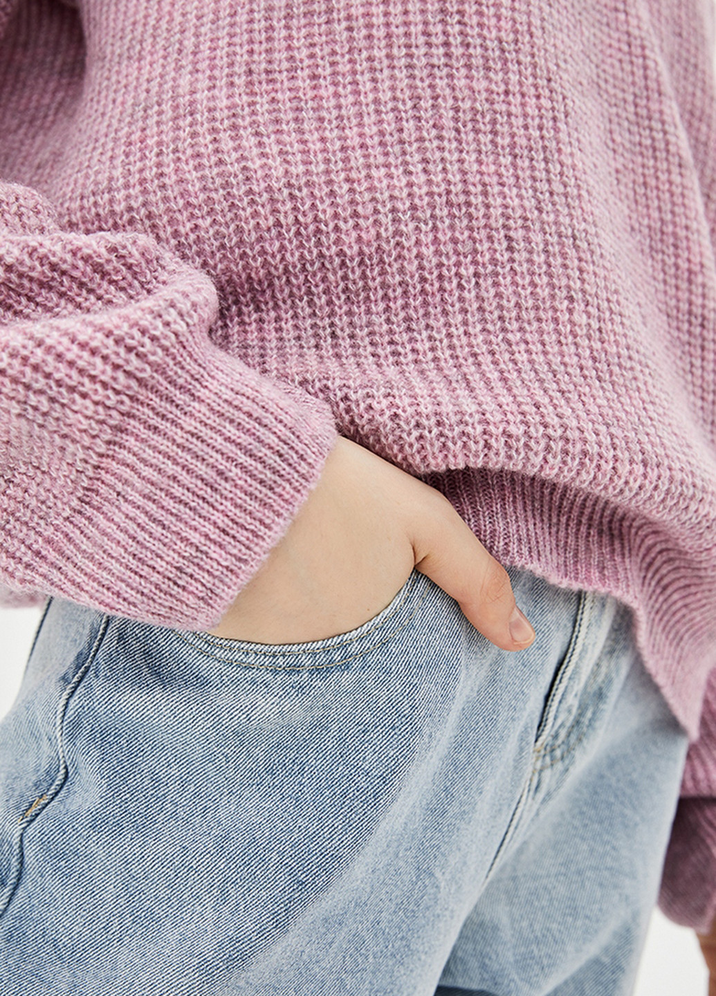 Рожевий демісезонний светр пуловер Sewel