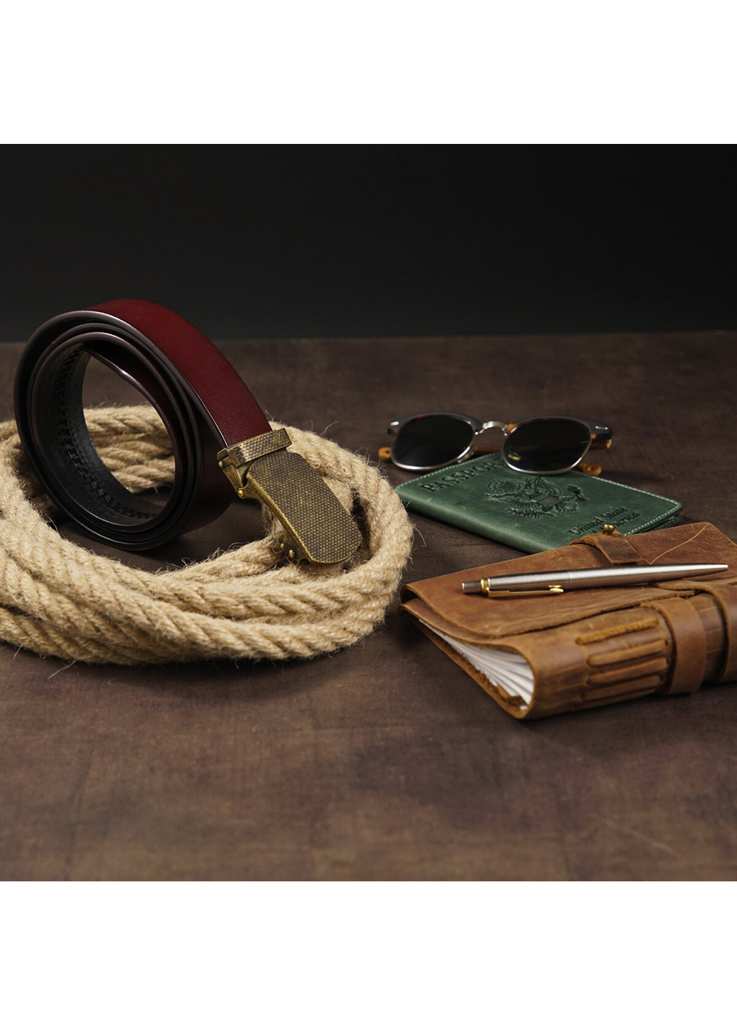 Чоловік шкіряний ремінь 115х3,4 см Vintage (229460707)