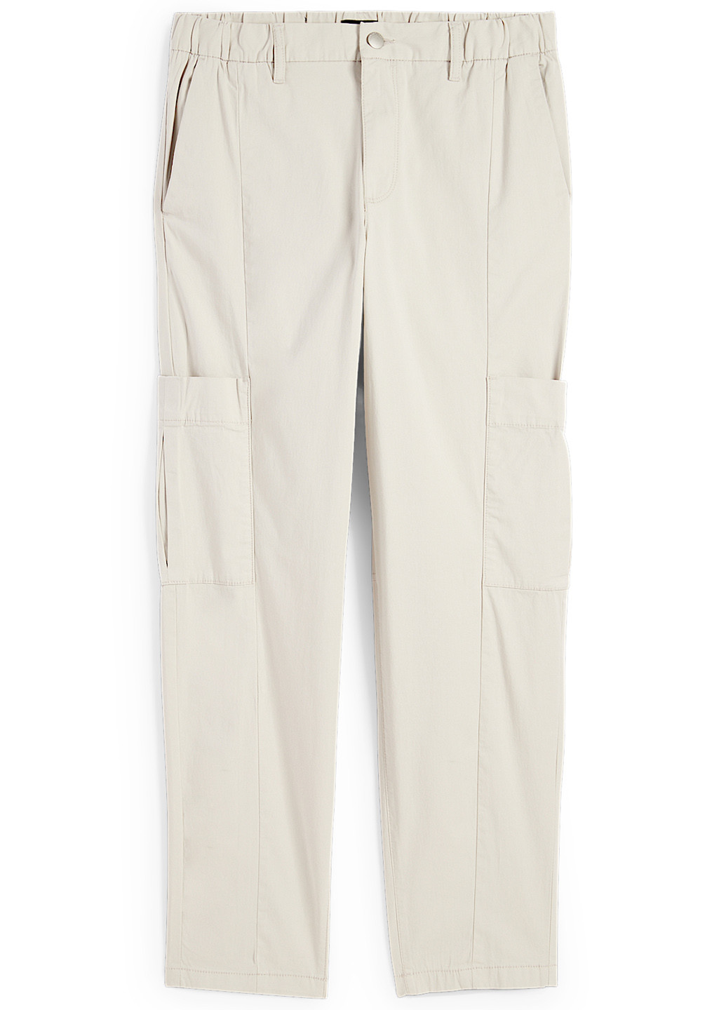 Серые кэжуал демисезонные прямые брюки C&A