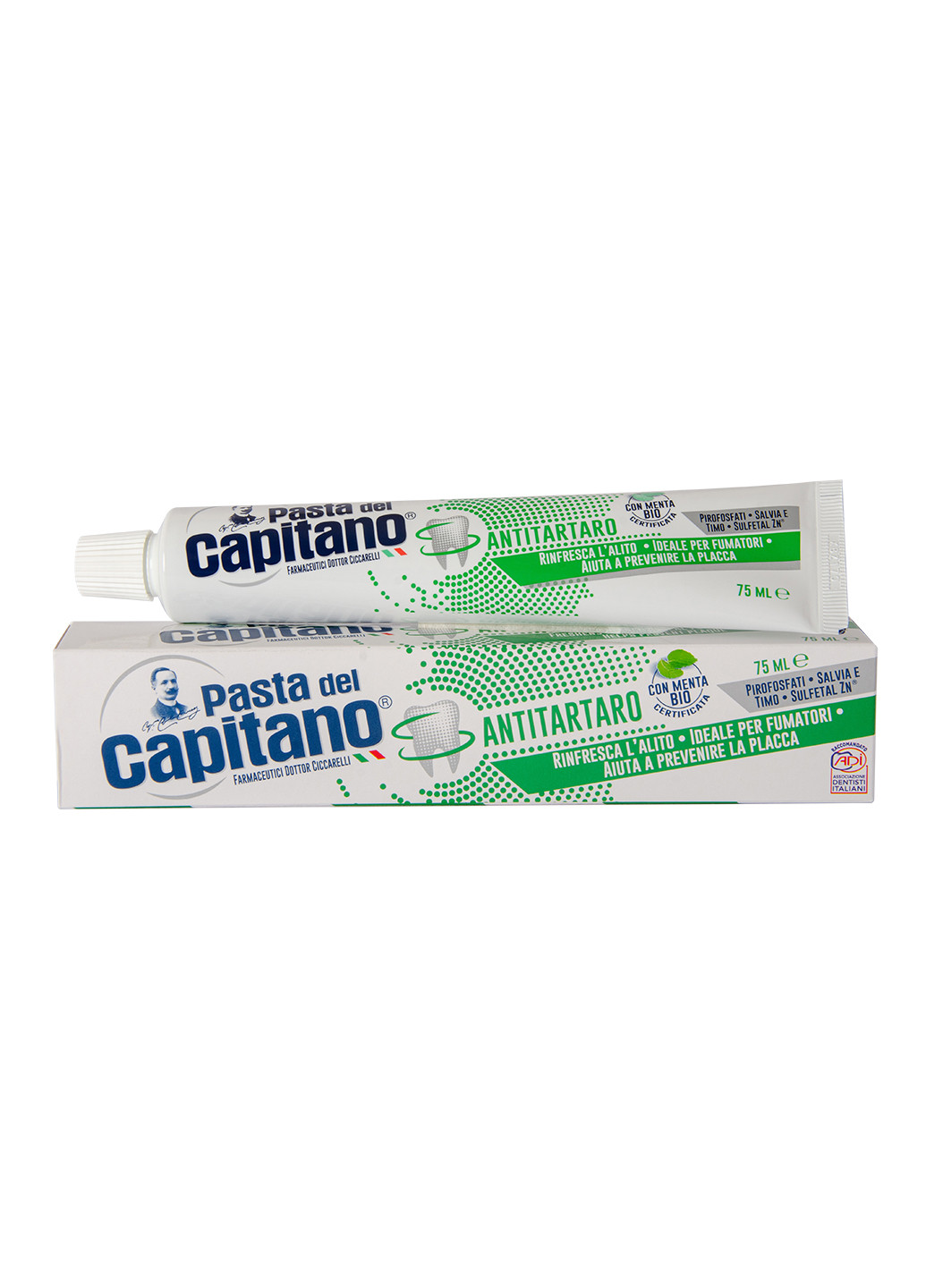 Зубна паста Dentifricio Antitartaro 75 мл Pasta del Capitano - (216445003)