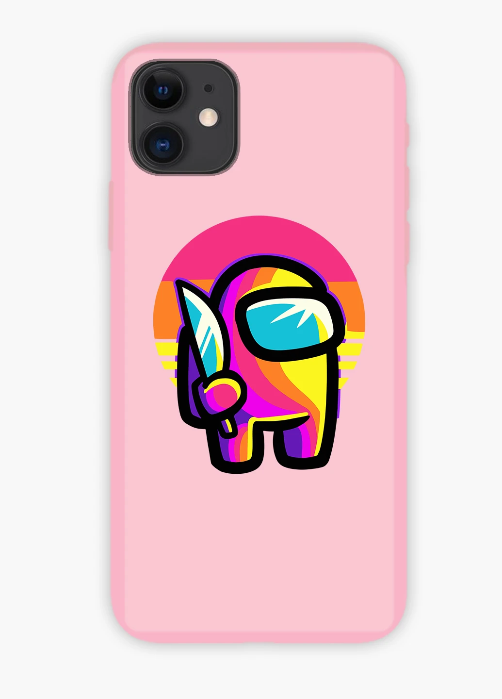 Чохол силіконовий Apple Iphone X Амонг Ас Червоний (Among Us Red) (6129-2406) MobiPrint (219556136)