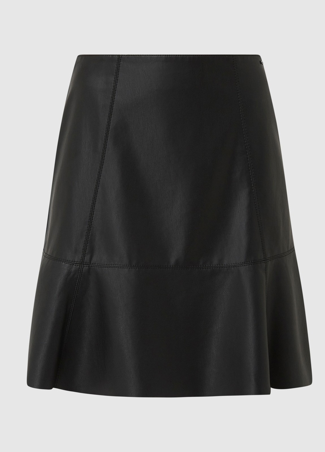 Черная кэжуал однотонная юбка Tom Tailor