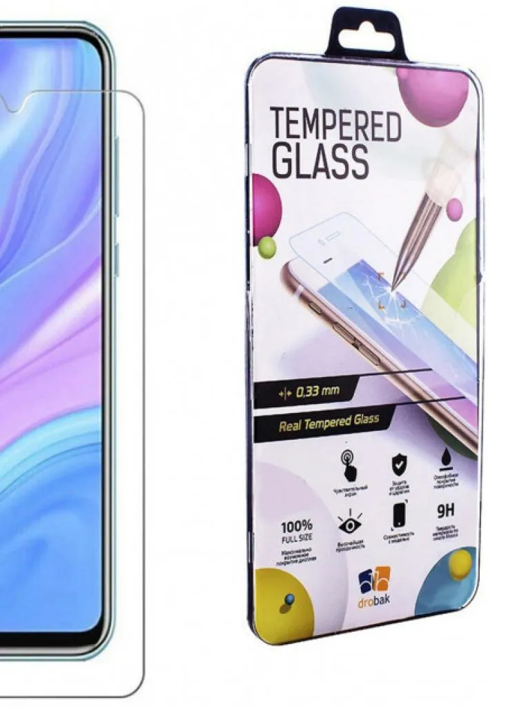 Скло захисне Huawei P Smart S Tempered glass (222236) (222236) Drobak (203983289)