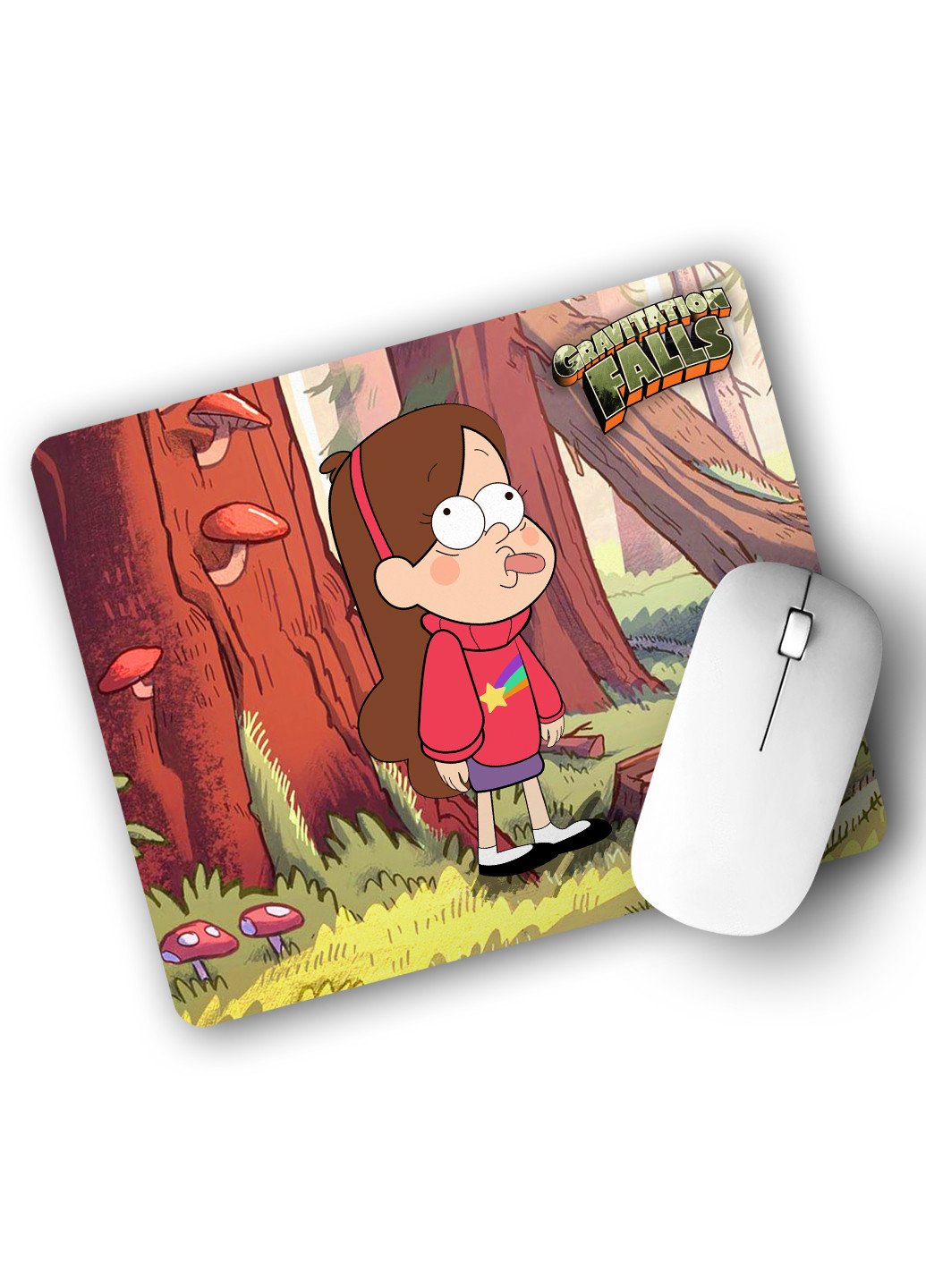 Килимок для мишки Мейбл Пайнс Гравіті Фолз (Mabel Pines Gravity Falls) (25108-2625) 22х18 см MobiPrint (222995246)