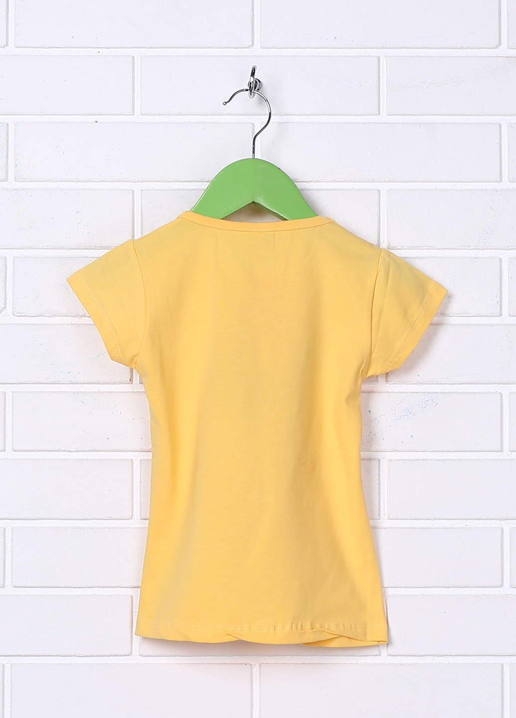 Желтая летняя футболка с коротким рукавом Bittos