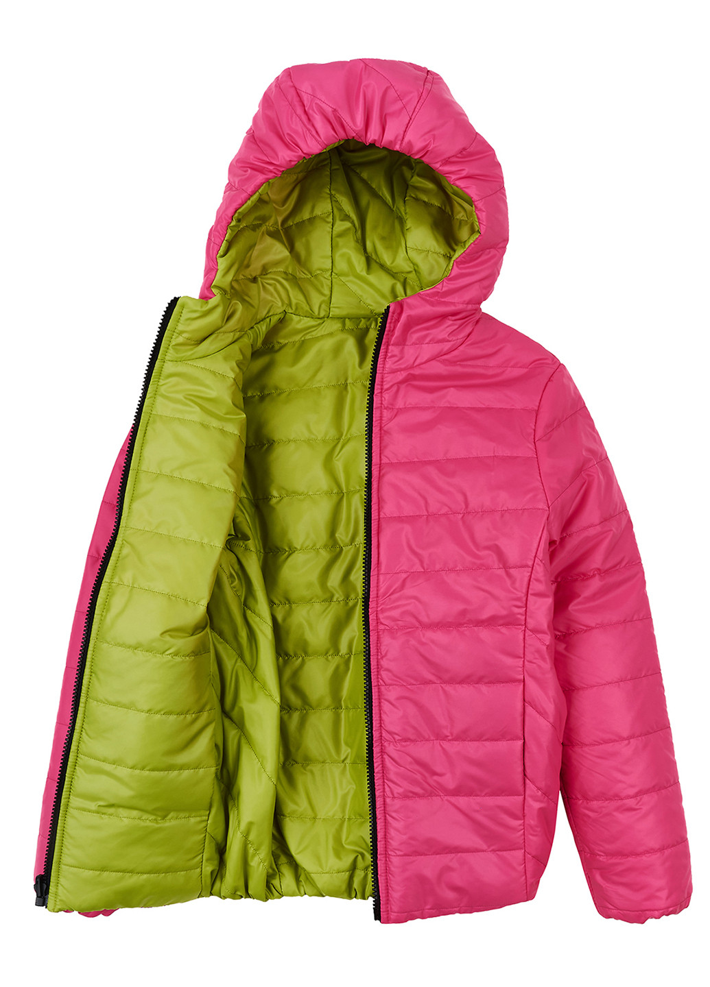 Комбинированная зимняя куртка двусторонняя O! clothing