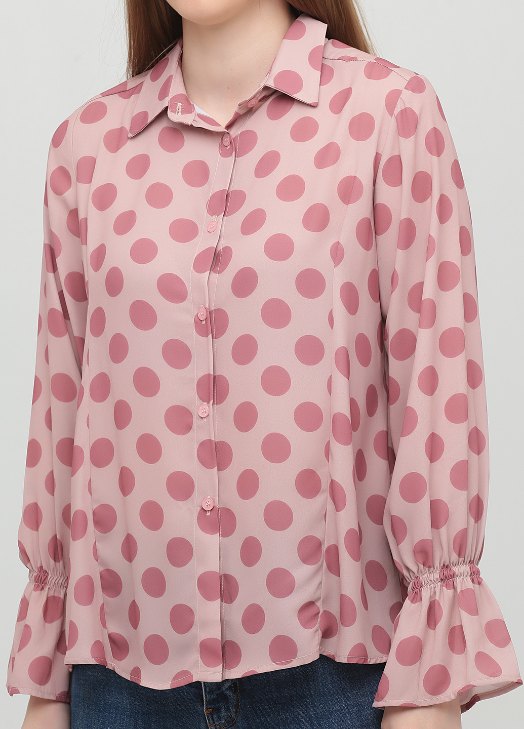 Розовая демисезонная блуза PDK