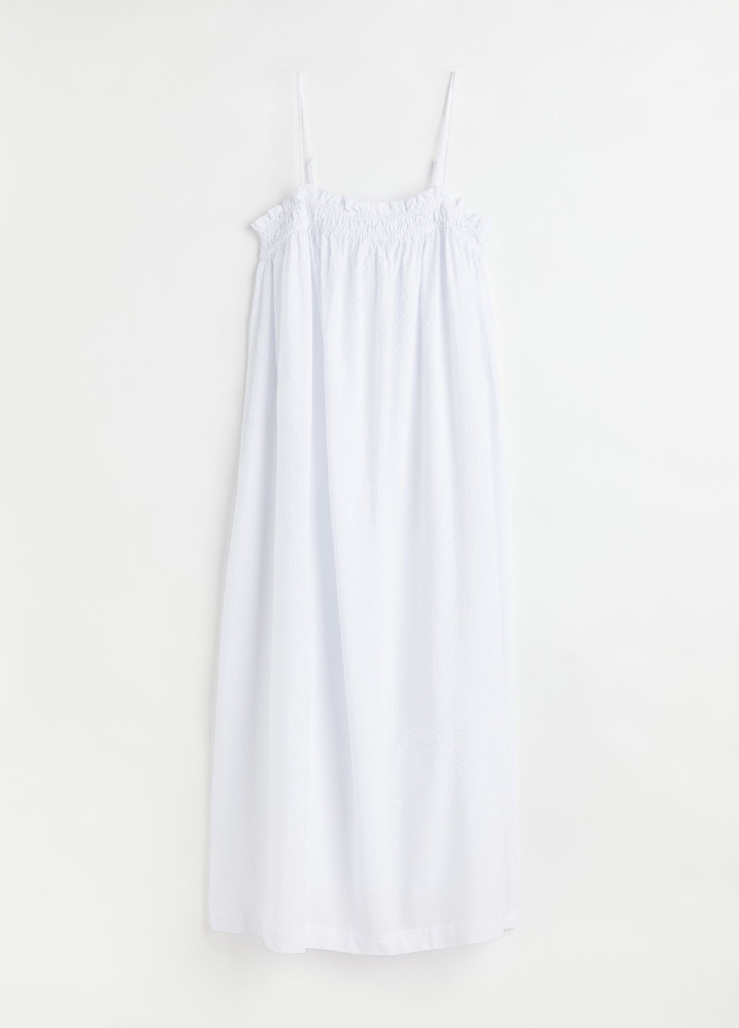 Білосніжна кежуал сукня а-силует H&M однотонна