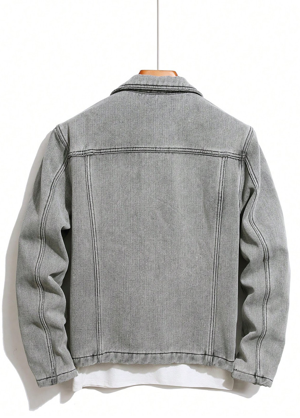 Светло-серая зимняя куртка SHEIN