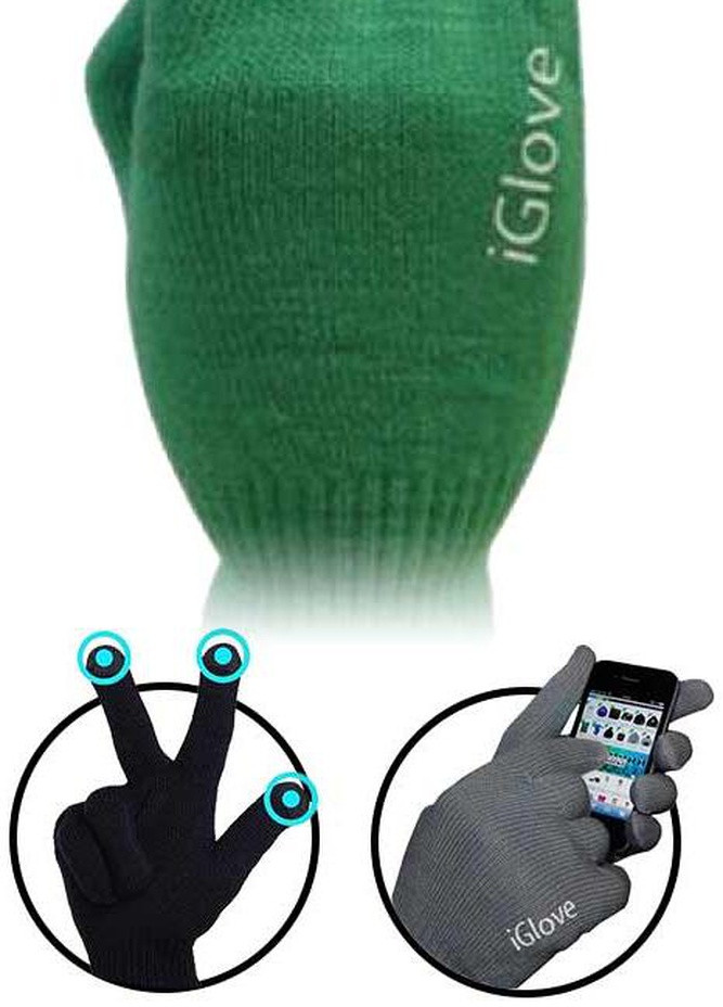 Перчатки для сенсорных экранов Green iGlove (214821708)
