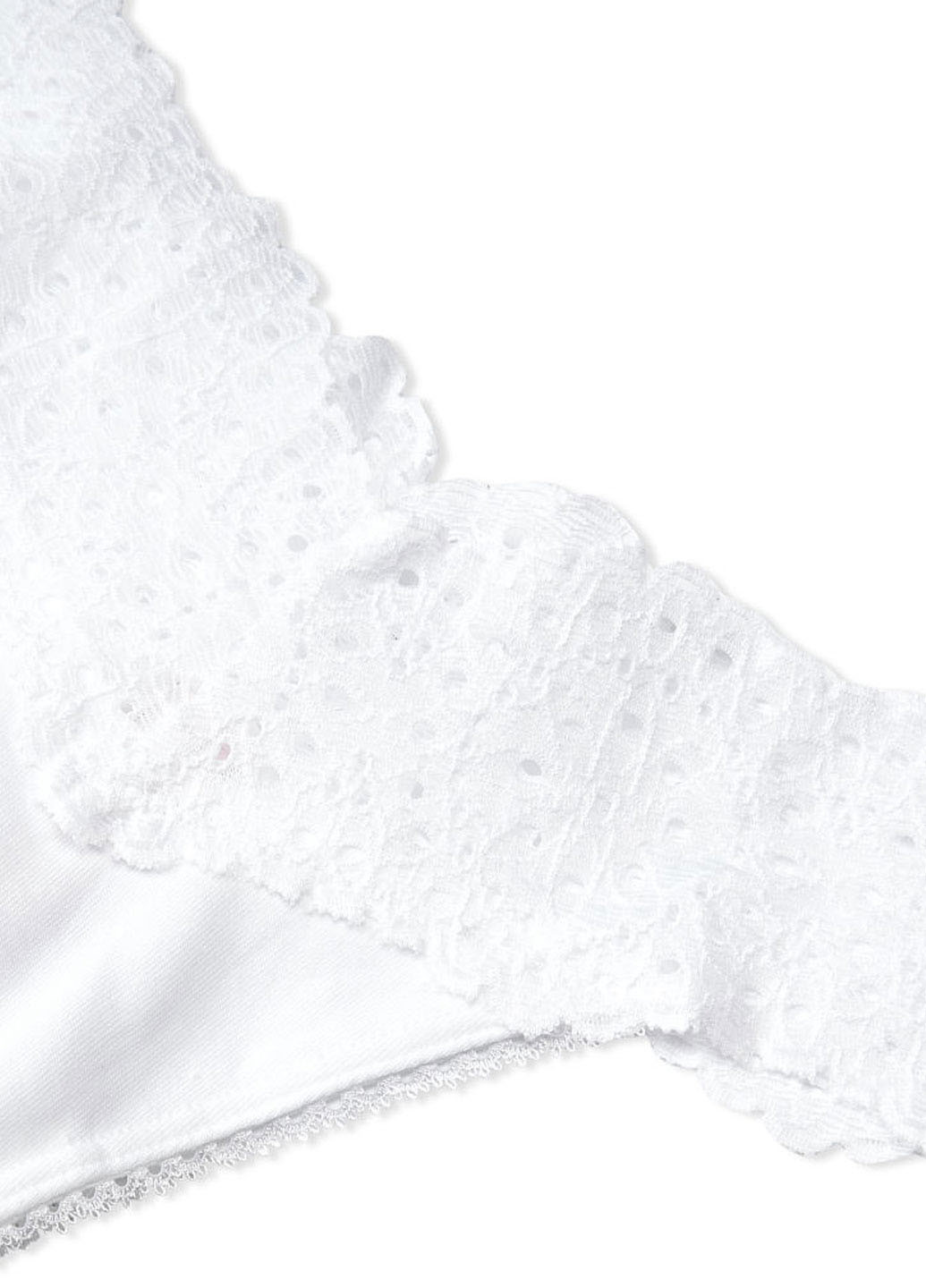Труси Victoria's Secret стрінги однотонні білі повсякденні бавовна, мереживо