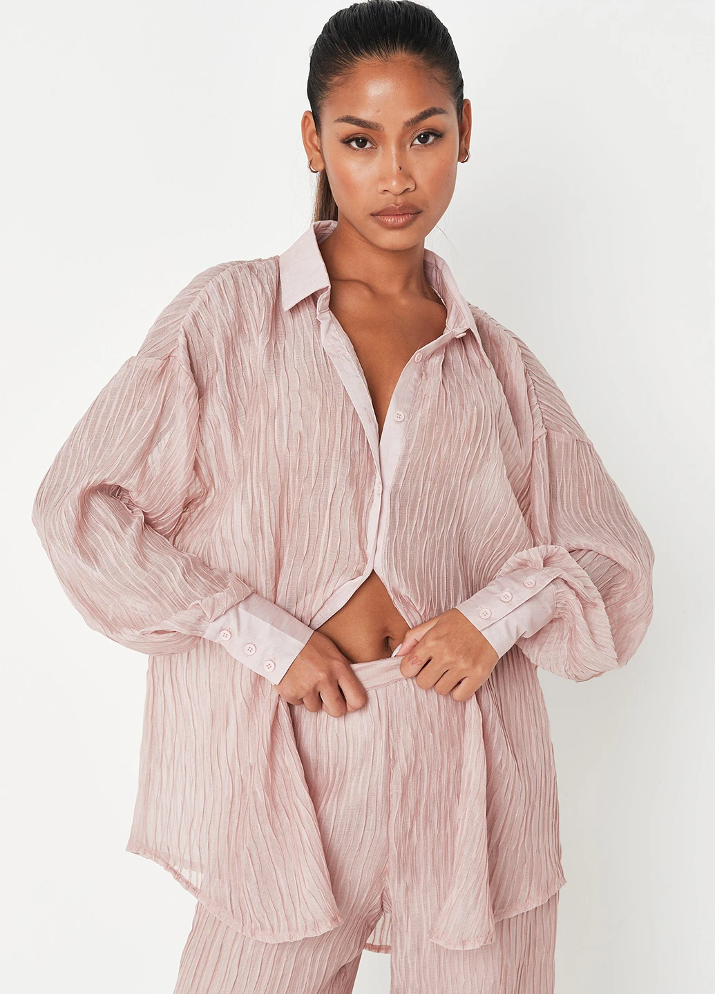Пудровая блуза Missguided