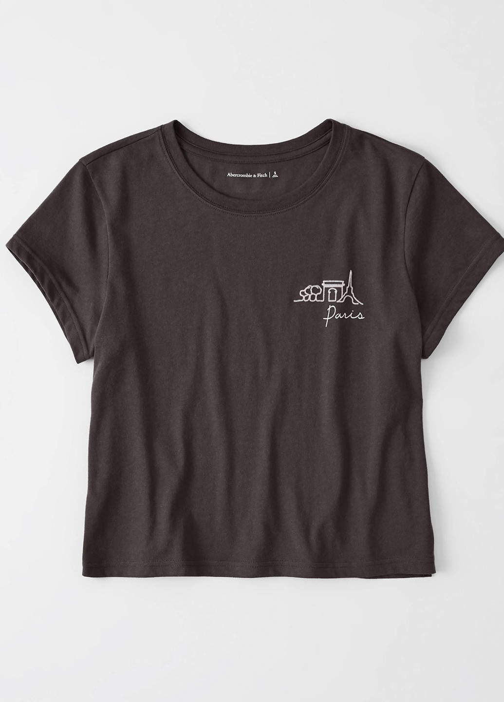 Темно-сіра літня футболка Abercrombie & Fitch