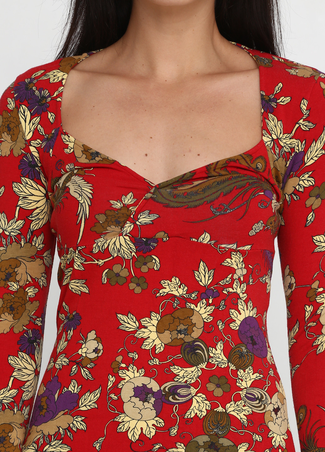 Червона кежуал сукня Adele Fado з квітковим принтом