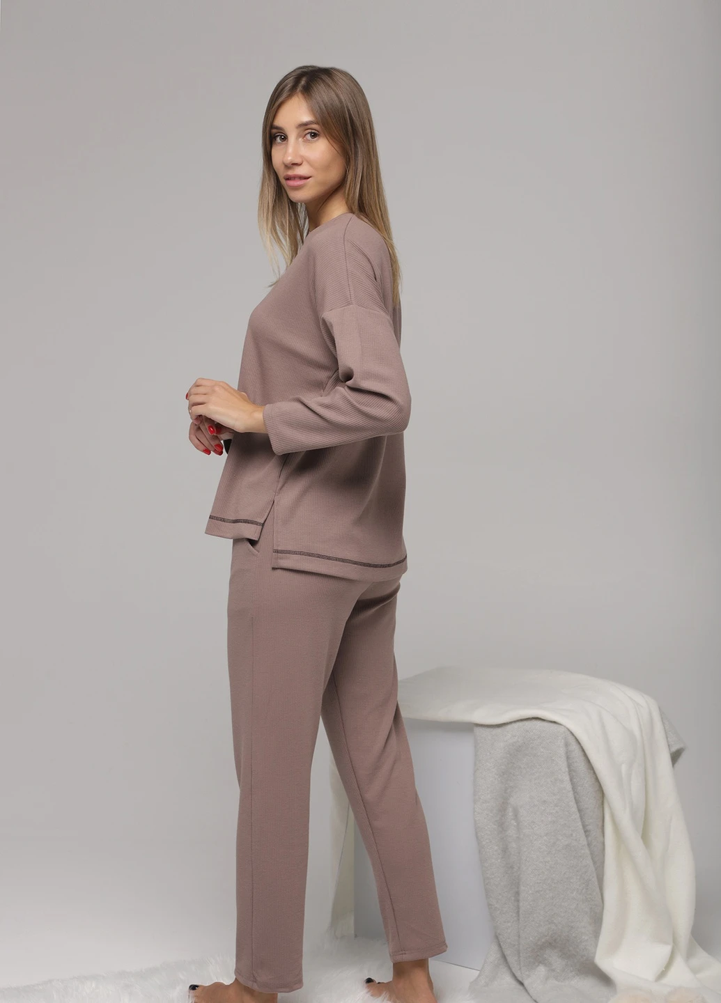 Кофейная всесезон пижама Nicoletta