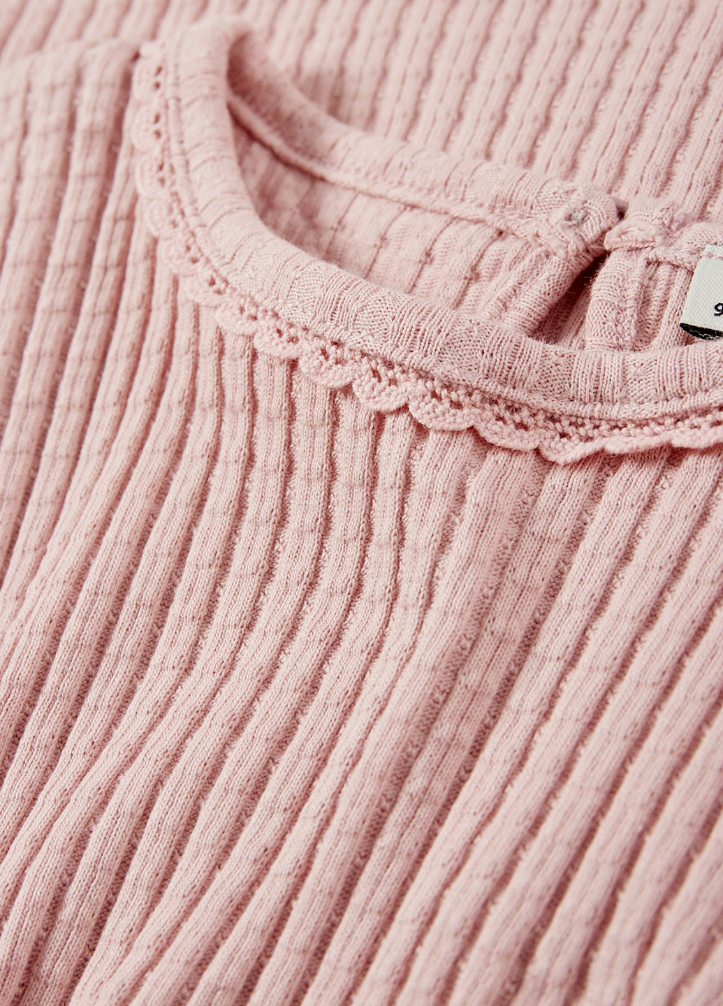 Бледно-розовый демисезонный кэжуал лонгслив C&A однотонный