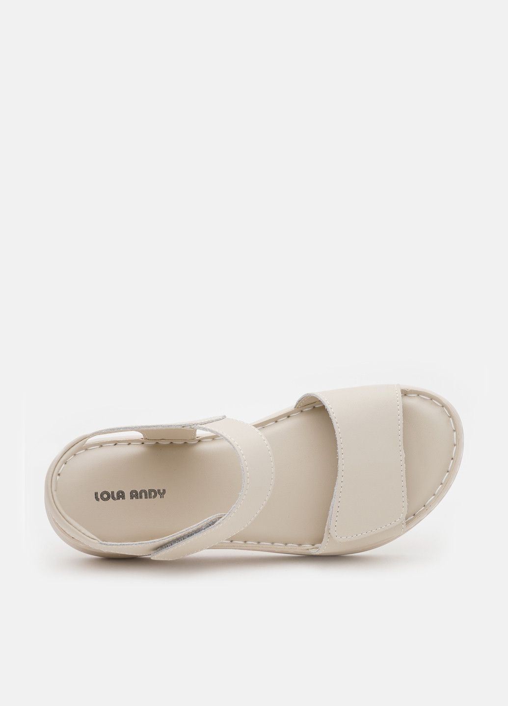 Молочные босоножки Lola Andy на липучке