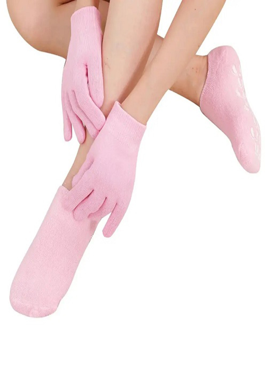 Набор (носки, перчатки), 22х13х4 см TV-magazin однотонные розовые
