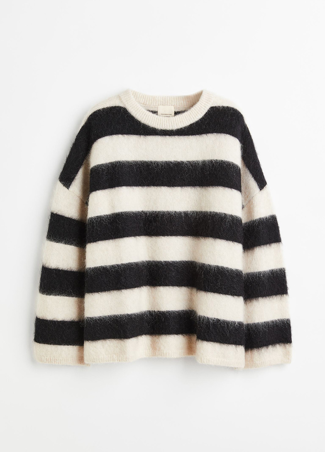 Комбинированный зимний свитер джемпер H&M