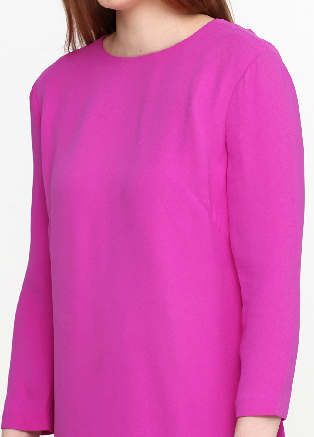 Фуксиновое (цвета Фуксия) кэжуал платье а-силуэт Ralph Lauren однотонное