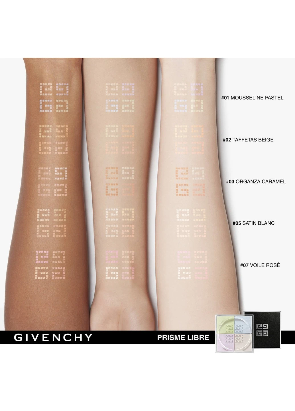 Пудра рассыпчатая Givenchy, матирующая финишная 4 в 1 6 г Reebok (254474474)