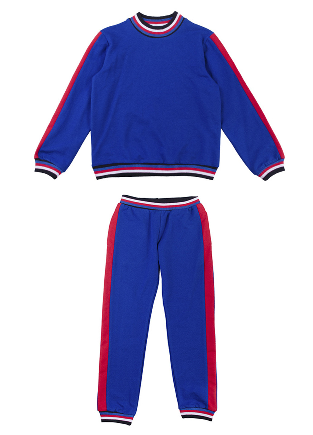 Синий демисезонный костюм (свитшот, брюки) брючный Kids Couture