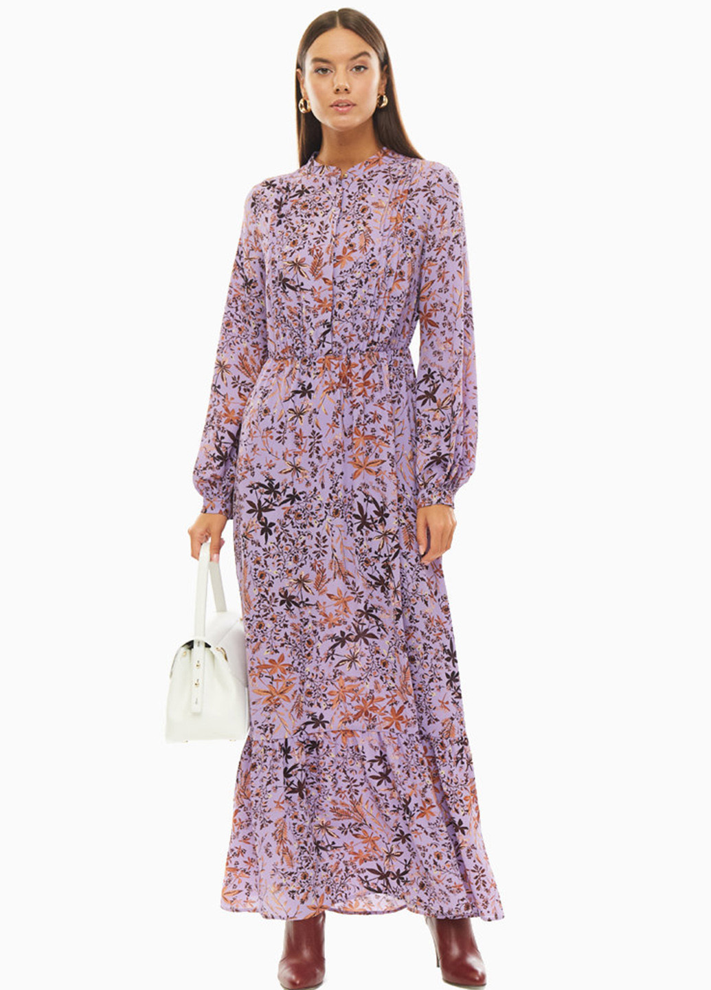 Фиолетовое кэжуал платье Liu Jo с цветочным принтом