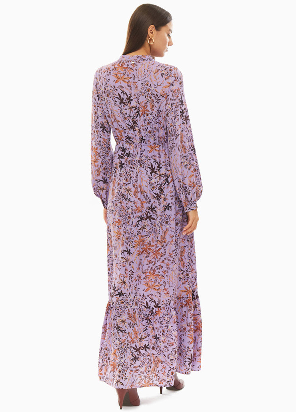 Фиолетовое кэжуал платье Liu Jo с цветочным принтом