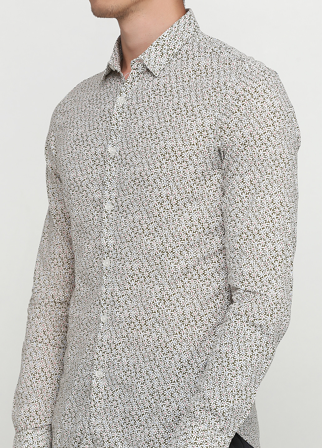 Цветная кэжуал рубашка с цветами Fiver