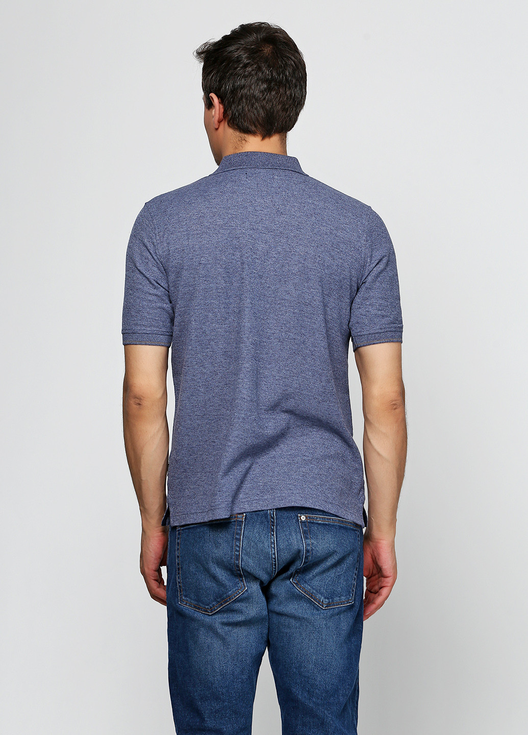 футболка-поло для мужчин Clipper меланжевая