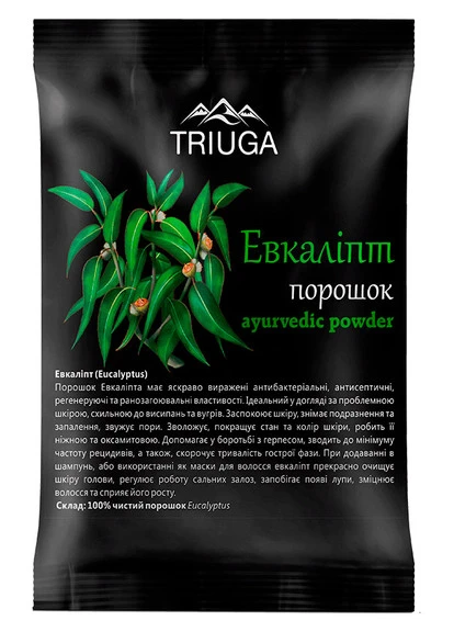 Порошок аюрведичний "Евкаліпт" Ayurvedic Powder Triuga Herbal (250116005)
