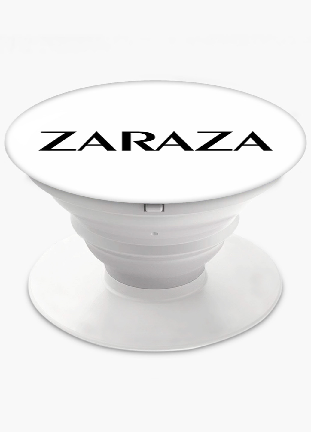 Попсокет (Popsockets) тримач для смартфону Зараза (8754-1782) Чорний MobiPrint (216836502)