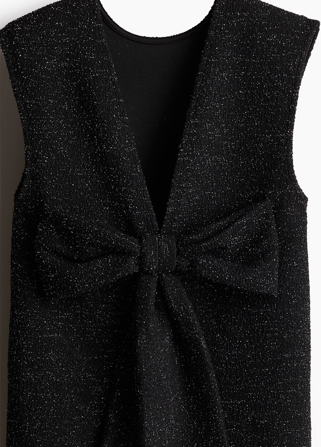 Чорна коктейльна, вечірня сукня з відкритою спиною H&M однотонна