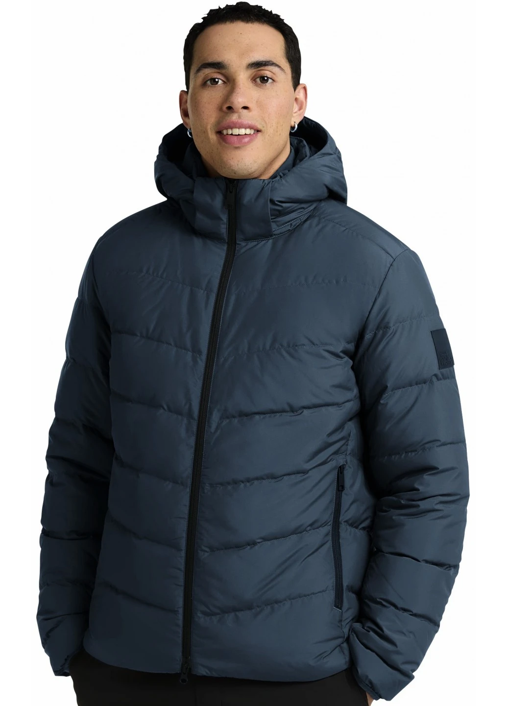 Синий демисезонный Пуховик Jack Wolfskin